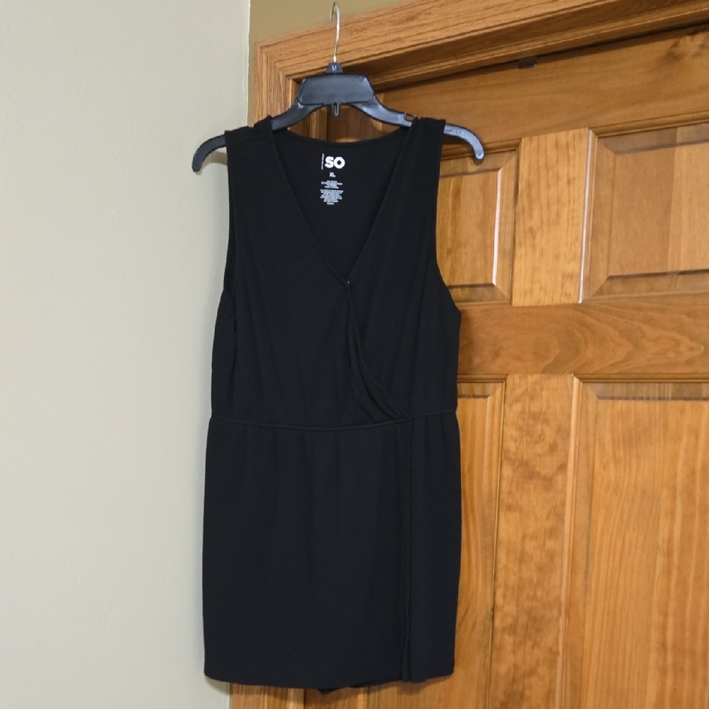 SO Black Sleeveless Jumpsuit